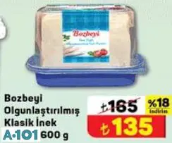 BOZBEYİ OLGUNLAŞTIRILMIŞ KLASİK İNEK PEYNİRİ 600 G